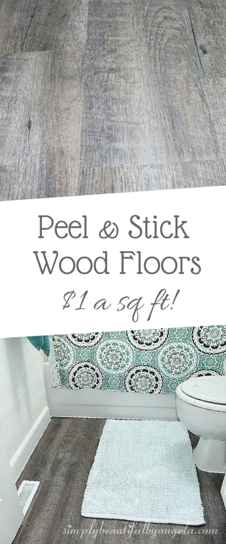 Peel And Stick Wood Look Vinyl Flooring Simply Beautiful By Angela