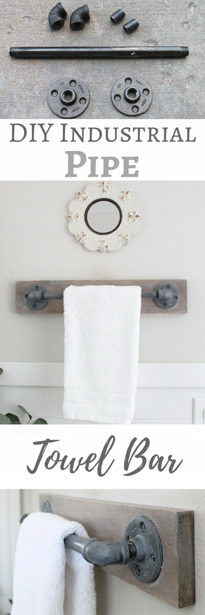 plumbing pipe towel rack
