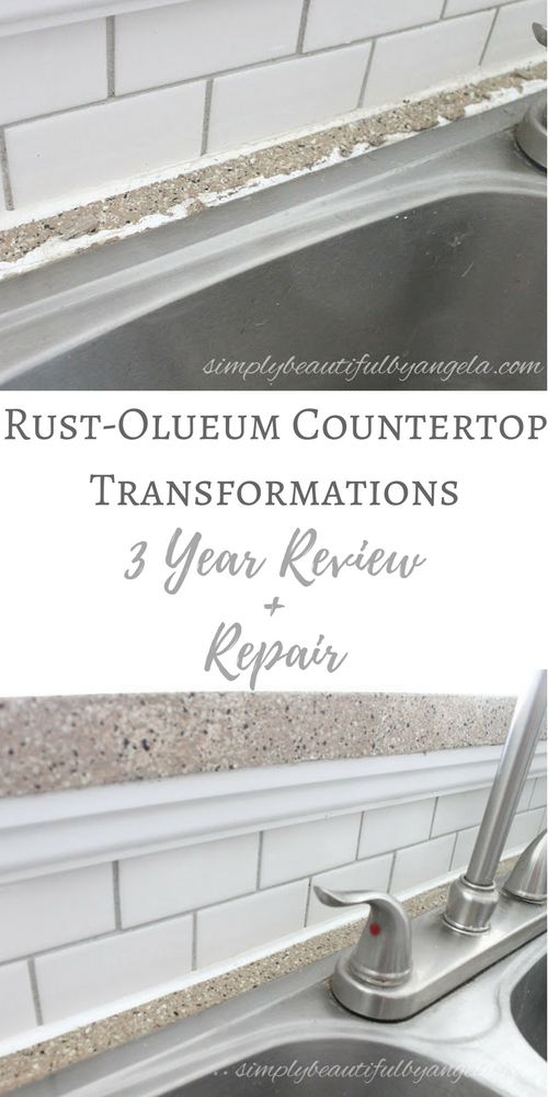 Rust Oleum Countertop Transformations 3 Year Review And Repair