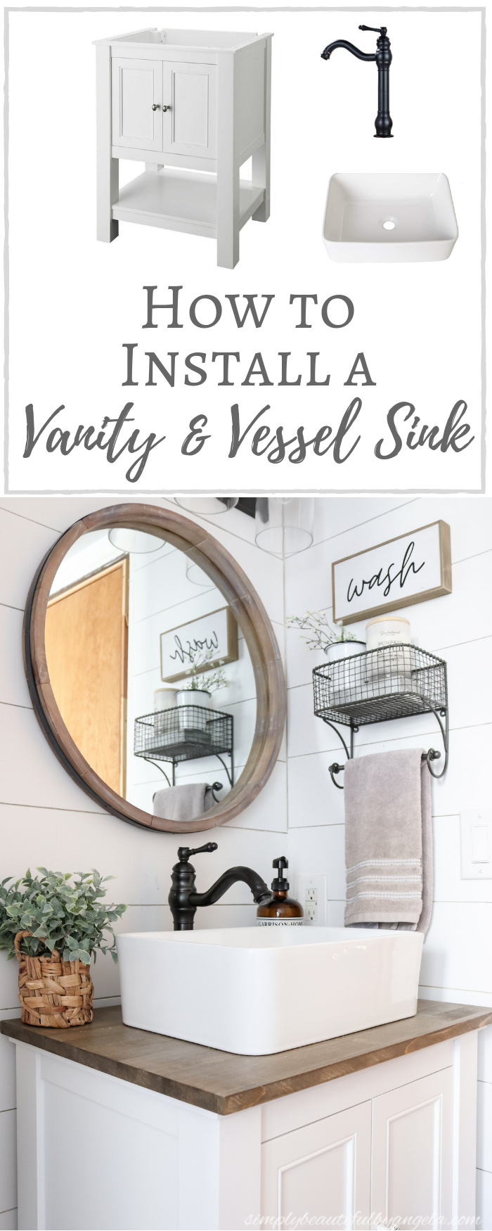 How To Install A Vanity Vessel Sink Combo Simply