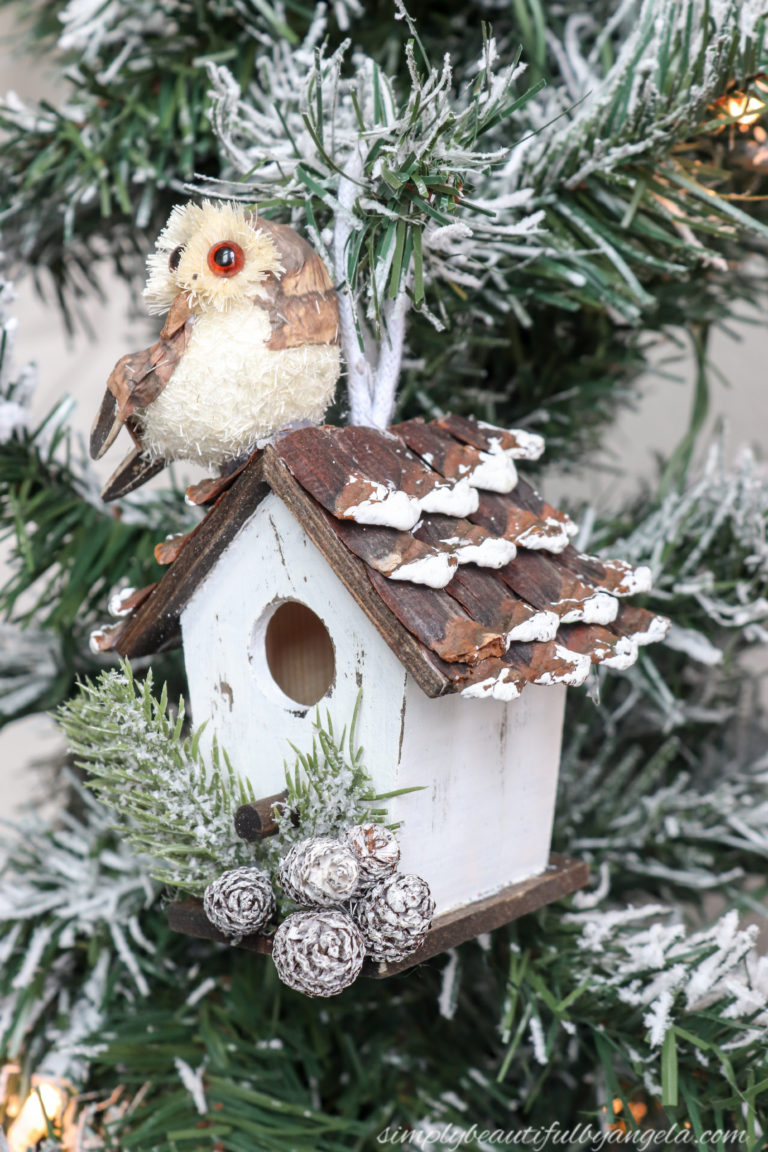 Woodland Birdhouse Ornament