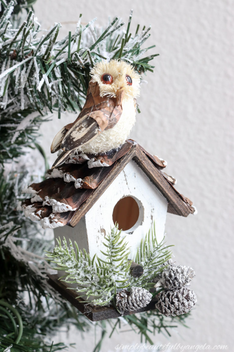 Woodland Birdhouse Ornament