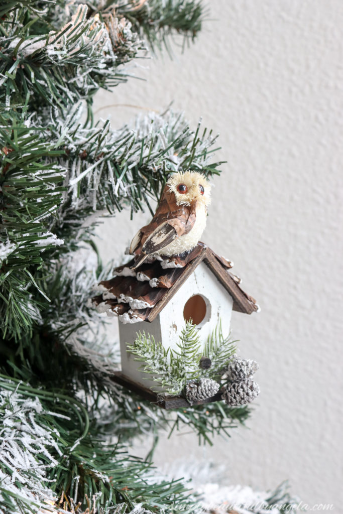 Woodland Birdhouse Ornament