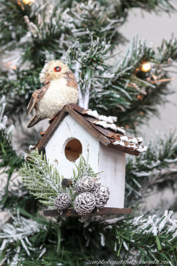 Woodland Birdhouse Ornament