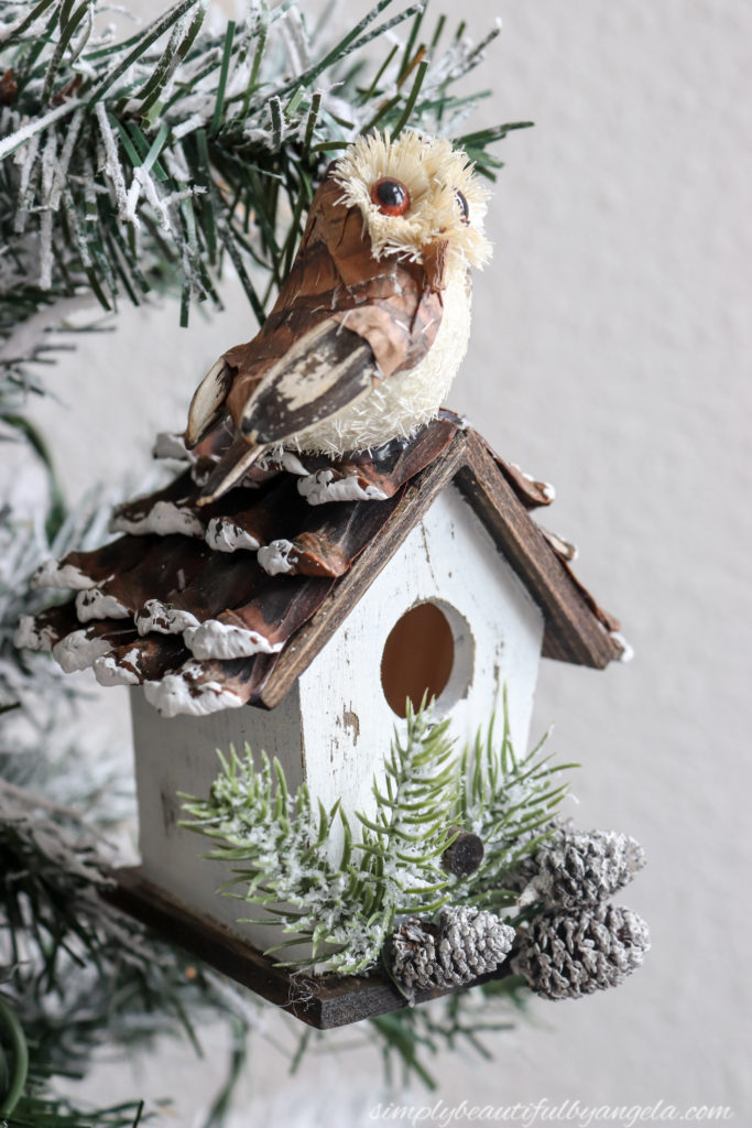 Woodland Birdhouse Ornament