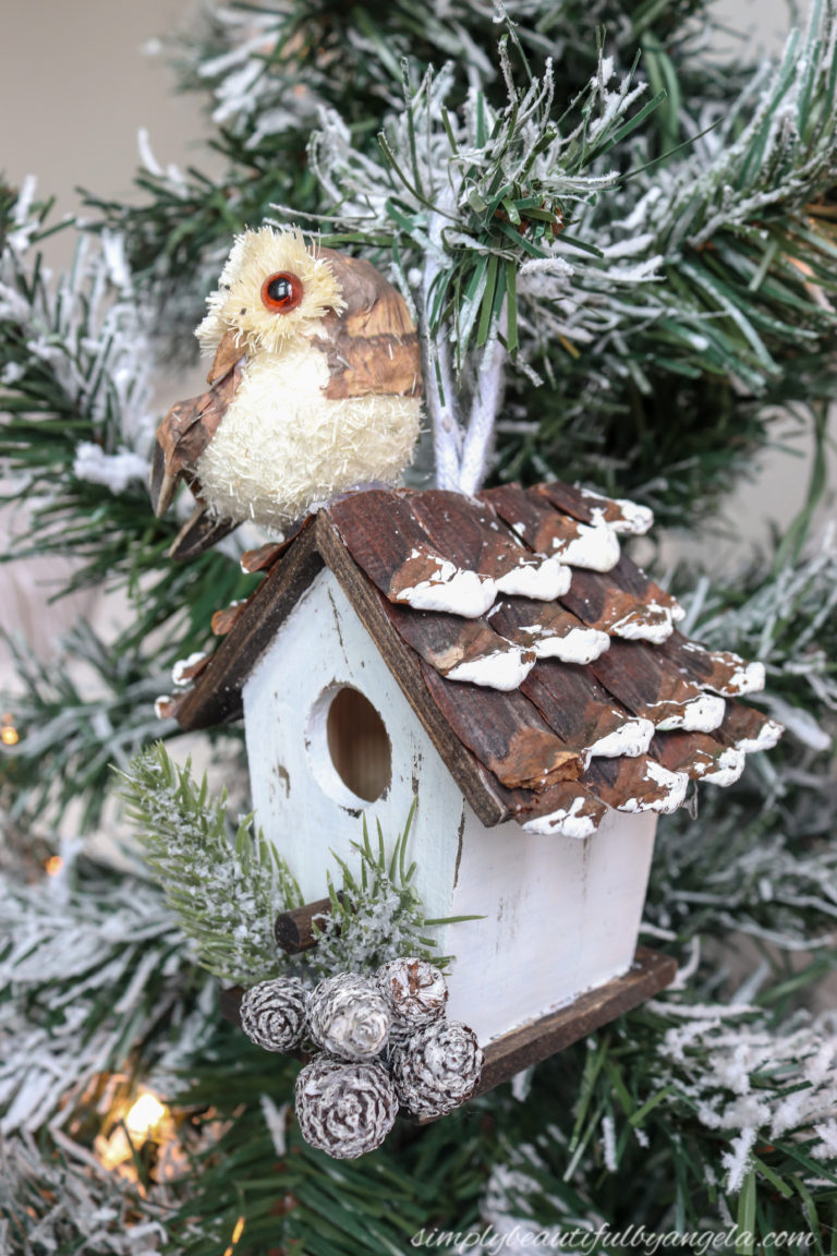 Woodland Birdhouse Ornament