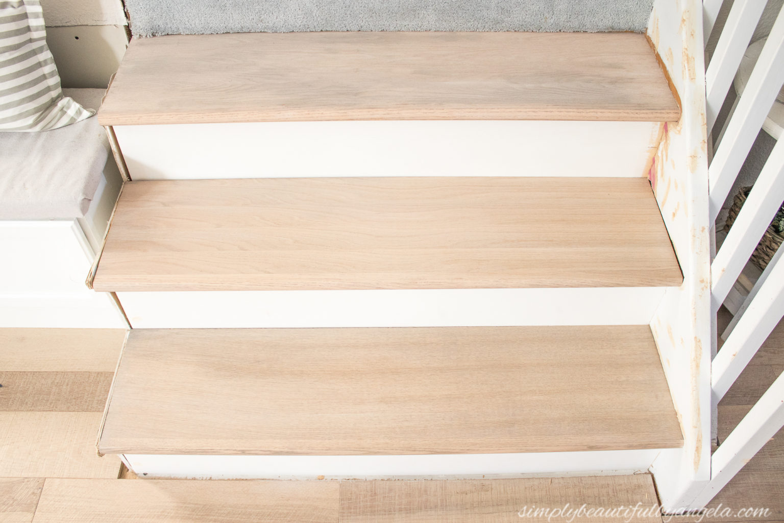 Installing New Treads and Risers: The Progress!