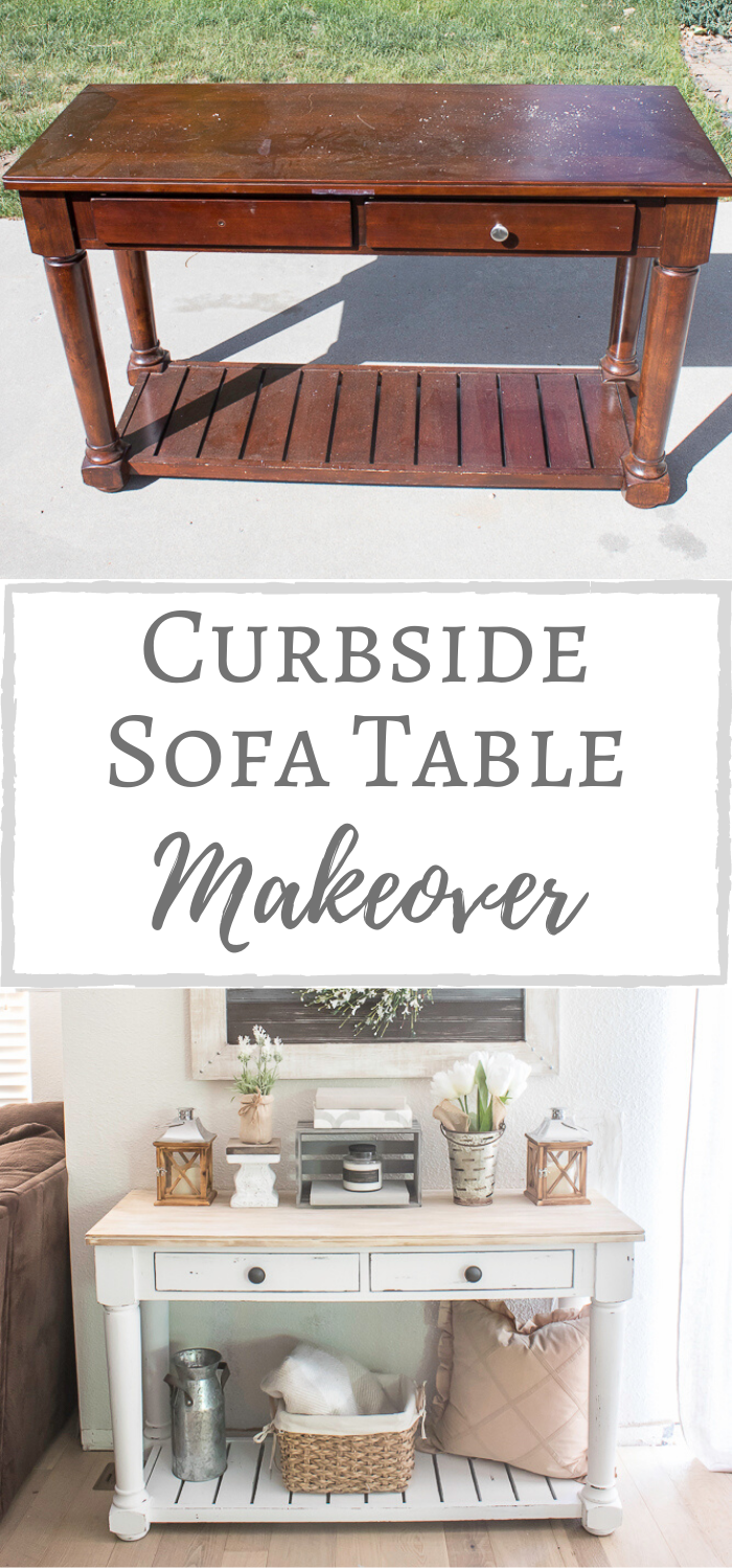 Curbside Sofa Table Makeover