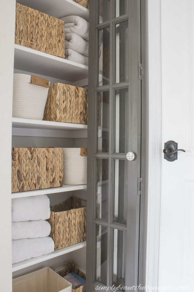 Linen Closet Organization Makeover in just ONE DAY! - The Handcrafted Haven