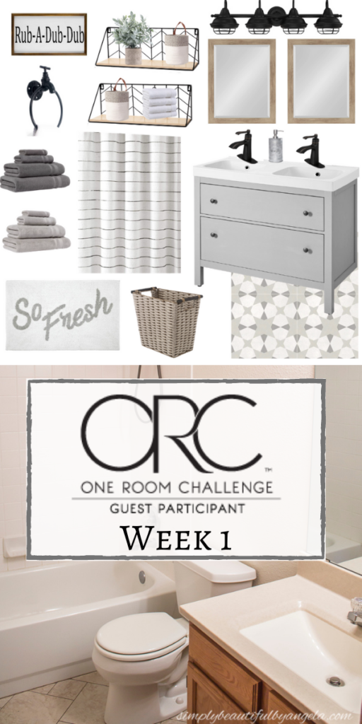 One Room Challenge (Week 1): Neutral Kids Bathroom Plans