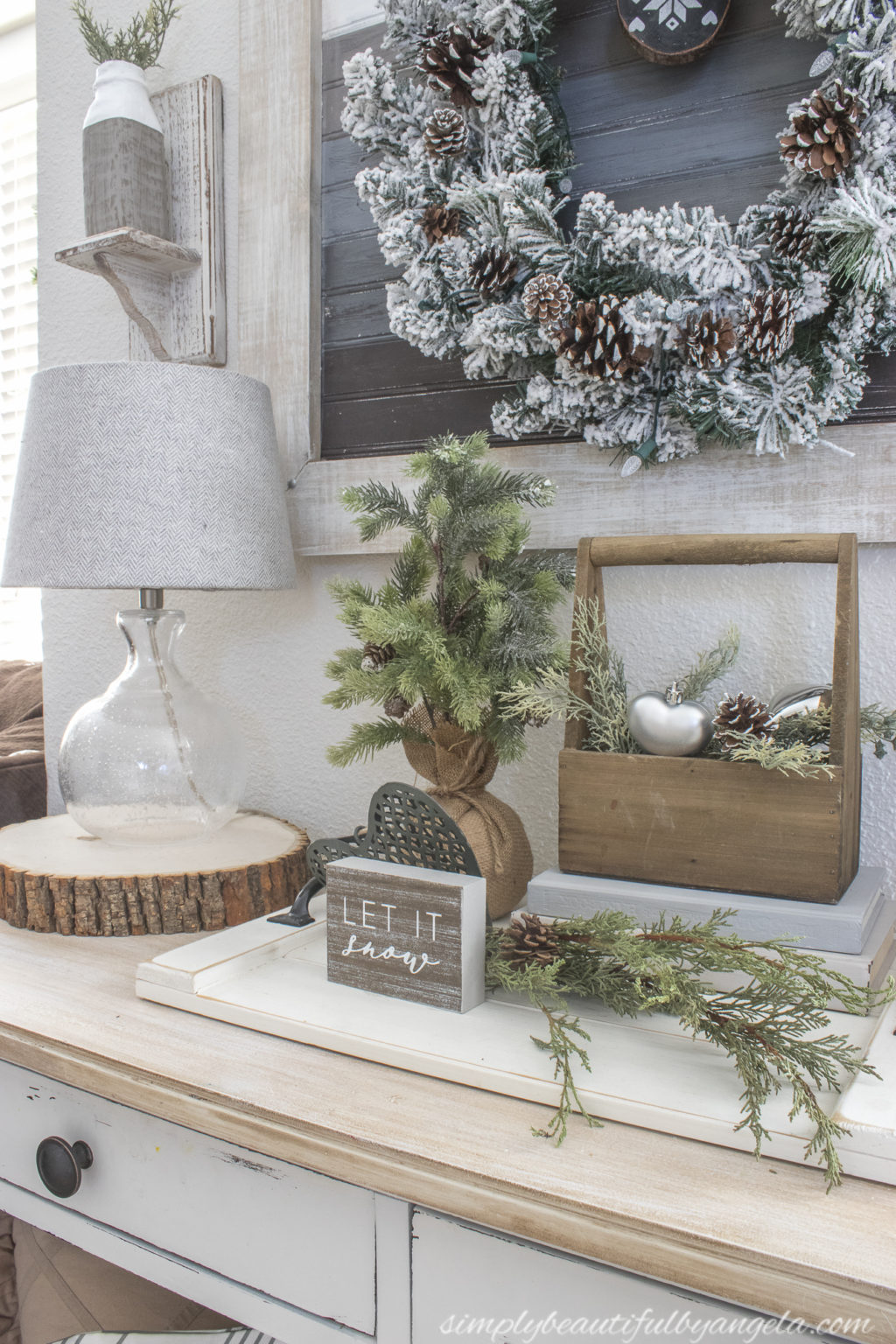 Transitioning from Christmas to Winter/Valentines Decor