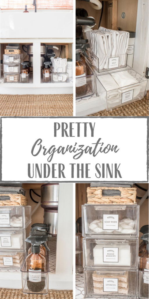 Pretty Organization Under the Kitchen Sink