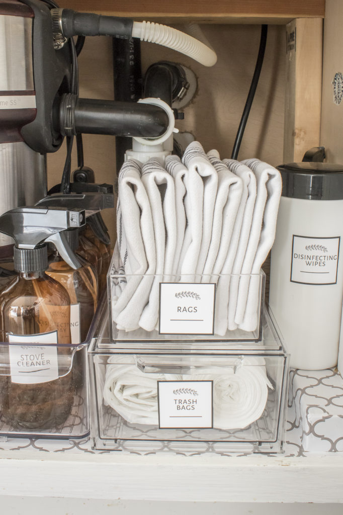 The Best Ways to Organize Under the Kitchen Sink  Blue i Style - Creating  an Organized & Pretty, Happy Home!