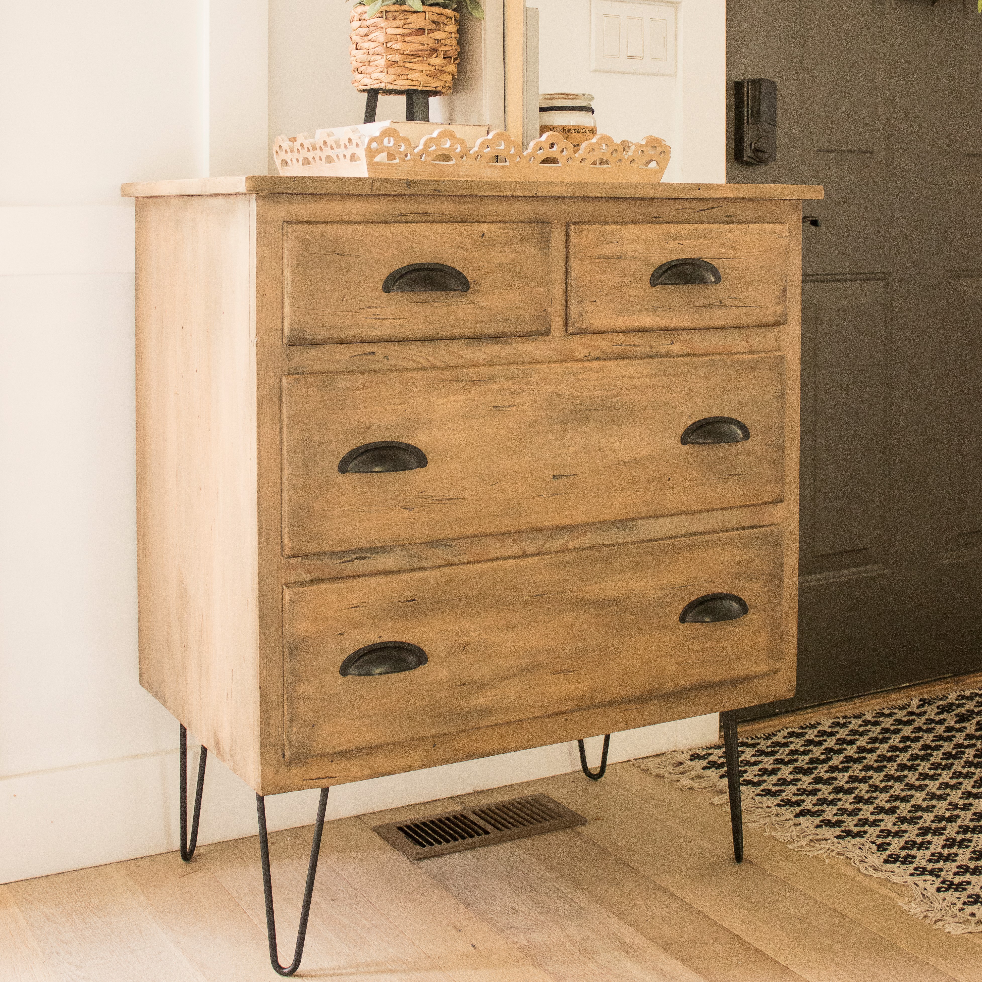 Rustic Oak Dresser { Furniture Makeover }