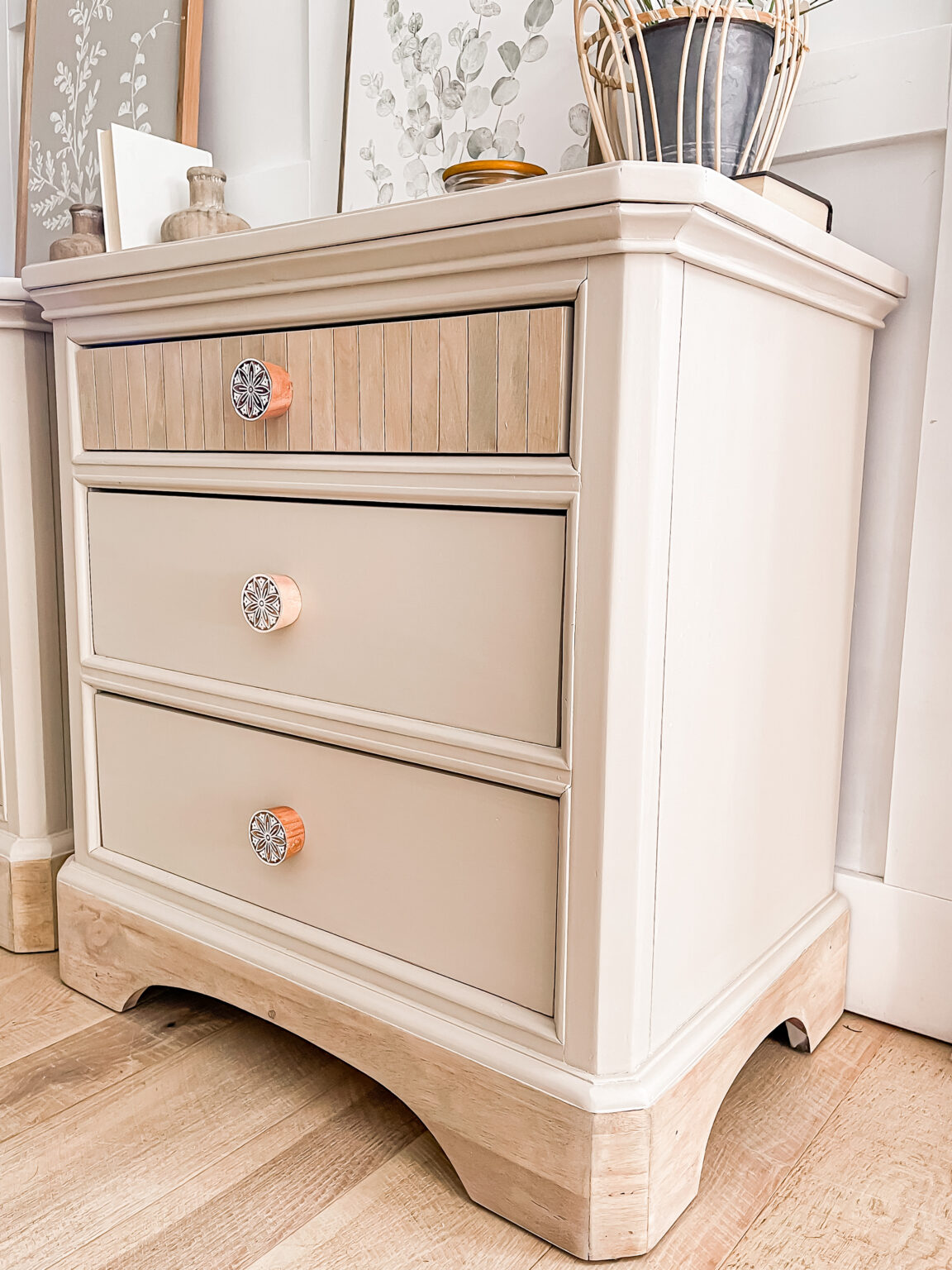 Boho Style Nightstand Set
