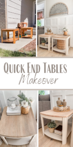 Quick End Tables Makeover
