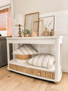 Console Table with Fluted Drawers