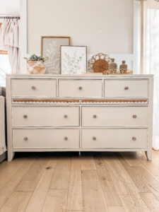 Dresser Makeover with Scalloped Accents