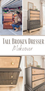 Tall Broken Dresser Gets a Fun Makeover