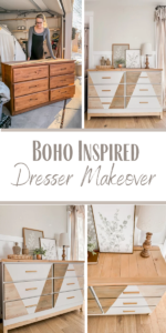 Boho Inpired Dresser Makeover