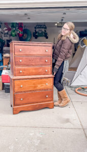 Dresser Makeover using Cane Webbing